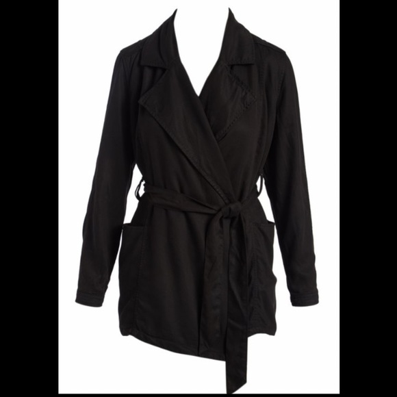 Tahari Crop Trench Coat - Picture 1 of 4
